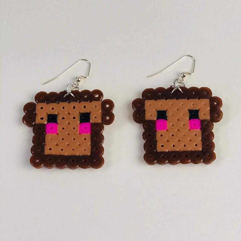 Super cute french toast handmade earrings